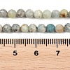 Natural Blue Azurite in Calcite Beads Strands LS-G-P618-4mm-01-5