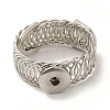 Adjustable Brass Snap Bracelet Making X-BJEW-R037-11-1