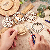 Cheriswelry DIY Wooden Dangle Earring Making Kits DIY-CW0001-16-5