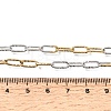 4MM Two Tone 304 Stainless Steel Textured Paperclip Chain Necklaces for Man and Women SA-CBAB767-12GP-5