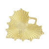 Textured Brass Pendants KK-M322-19G-2