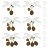 6Pcs 3 Styles Alloy Oval Tray Brooch Base Settings PALLOY-UN00036-1