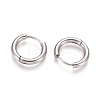 Tarnish Resistant 202 Stainless Steel Huggie Hoop Earrings A-EJEW-F111-16mm-P-2