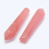 Cherry Quartz Glass Pointed Beads G-E490-E11-01-2
