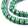 Handmade Evil Eye Lampwork Beads Strands LAMP-WH0006-05E-3
