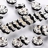 Brass Grade A Rhinestone Spacer Beads RSB028NF-04-1