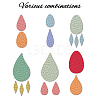 2Pcs 2 Style Acrylic Earring Handwork Template DIY-WH0572-005-4