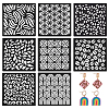 1 Bag Square Acrylic Clay Templates DIY-BC0017-60-1