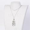 Alloy Pendant Necklaces NJEW-JN01792-5