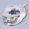 Natural Druzy Agate Big Pendants G-R458-05D-3