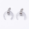 Natural Quartz Crystal Pendants G-E425-10P-1