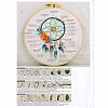 DIY Woven Net/Web with Feather Pattern Embroidery Kit DIY-O021-17A-7