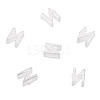 6Pcs 925 Sterling Silver Hollow Initial Beads STER-TA0001-53N-2