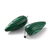 Synthetic Malachite Pointed Pendants G-F705-01W-P-3