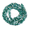 Electroplate Transparent Glass Beads Strands X-GLAA-N021-4mm-05-2