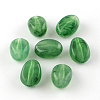 Oval Imitation Gemstone Acrylic Beads X-OACR-R052-08-1
