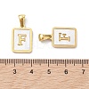 Ion Plating(IP) 304 Stainless Steel Pave Shell Pendants STAS-G327-01G-F-3