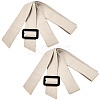 2Pcs Tie a Knot Polyester Waist Belt with Plastic Buckle AJEW-GF0014-53C-1