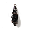 Natural Obsidian Pointed Big Pendants G-G860-03R-03-3