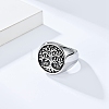 Retro Stainless Steel Tree of Life Finger Ring FIND-PW0020-06A-AS-3