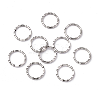Non-Tarnish 304 Stainless Steel Open Jump Rings STAS-C040-01G-P-1