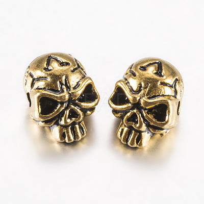 Tibetan Style Alloy Beads PALLOY-F200-11AG-1