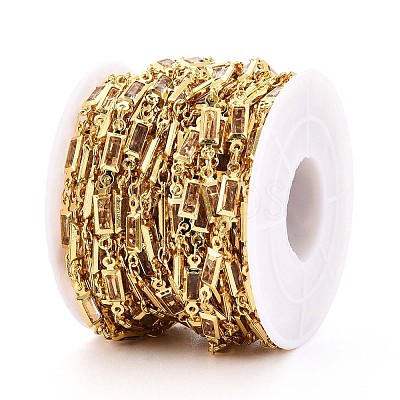 Brass Rectangle Link Chains CHC-N023-03A-G-1