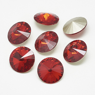 Pointed Back Glass Rhinestone Cabochons RGLA-T086-8mm-07-1