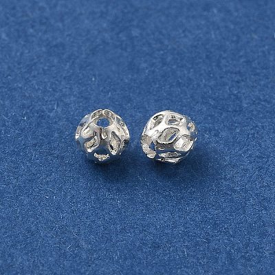 Brass Hollow Spacer Beads KK-P249-03A-S-1
