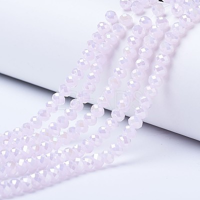 Electroplate Glass Beads Strands EGLA-A034-J3mm-B04-1