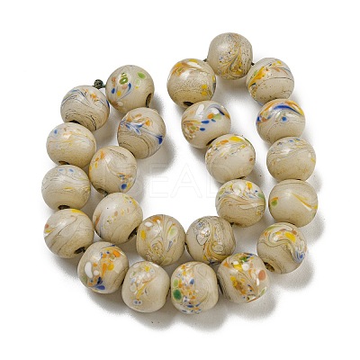 Handmade Lampwork Beads Strands BLOW-D006-07E-1