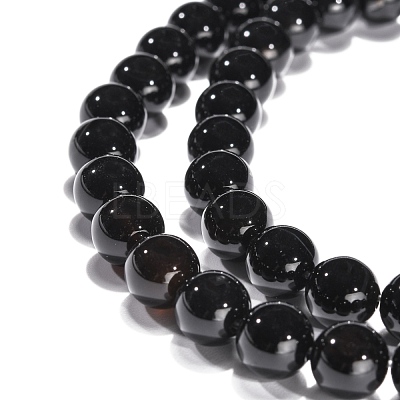 Natural Onyx Beads Strands G-G390-8mm-01-1