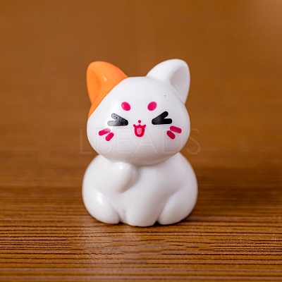 Resin Cat Shape Miniature Ornaments PW-WG8279B-03-1