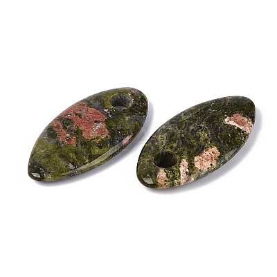 Natural Unakite Big Pendants G-Q601-26A-1