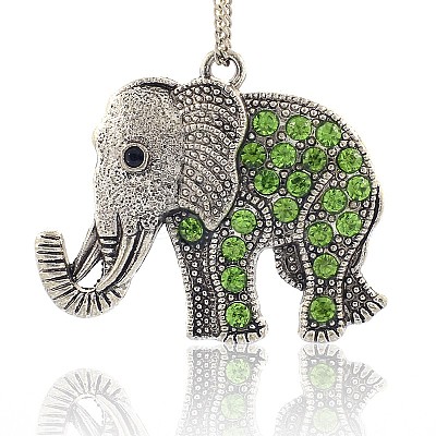 Tibetan Style Alloy Rhinestone Big Pendants ALRI-L048-07AS-1