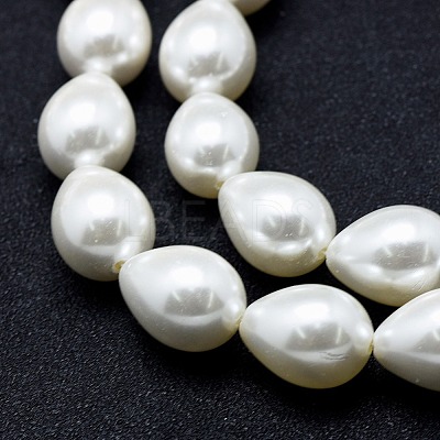 Electroplate Shell Pearl Beads Strands BSHE-G006-07D-1