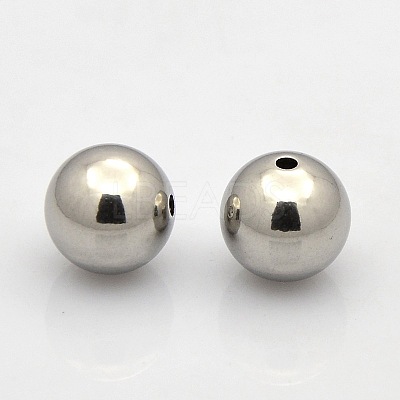 Tarnish Resistant Round 201 Stainless Steel Beads STAS-N020-02-10mm-1
