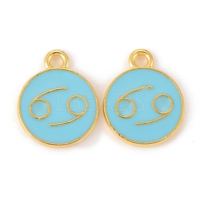Alloy Enamel Pendants ENAM-S124-01B-16D-1
