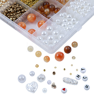 DIY 28 Style Resin & Acrylic & ABS Beads Jewelry Making Finding Kit DIY-NB0012-03I-1