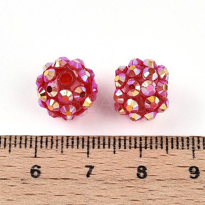 AB-Color Resin Rhinestone Beads RESI-S315-10x12-08-1