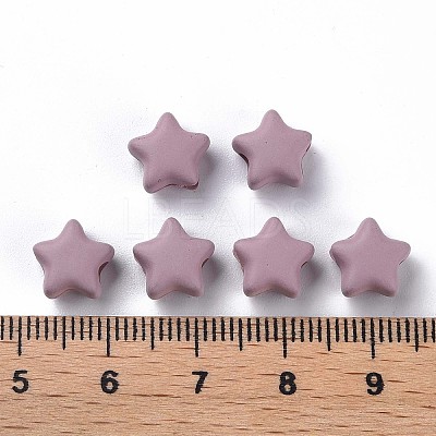 Spray Painted Acrylic Beads MACR-S373-45-O03-1