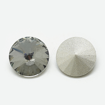 Pointed Back Glass Rhinestone Cabochons RGLA-T086-12mm-03-1