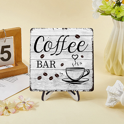 Coffee Bar Wood Display Easels ODIS-WH20016-002-1