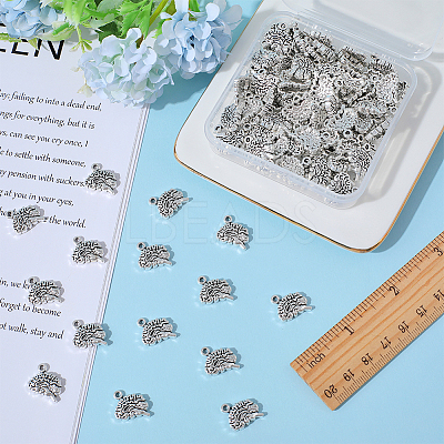 100Pcs Tibetan Style Alloy Charms FIND-SC0005-72-1