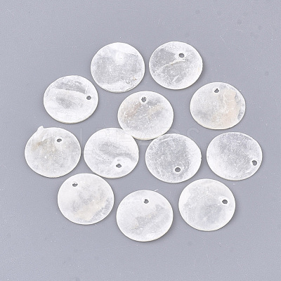 Capiz Shell Pendants SHEL-S274-71B-1