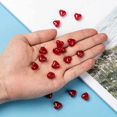 Handmade Silver Foil Glass Beads X-SLH12MM01Y-1