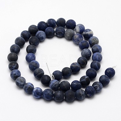 Natural Sodalite Beads Strands X-G-D682-8mm-1