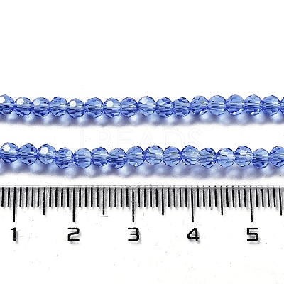 Electroplate Transparent Glass Beads Strands EGLA-A035-T3mm-A14-1