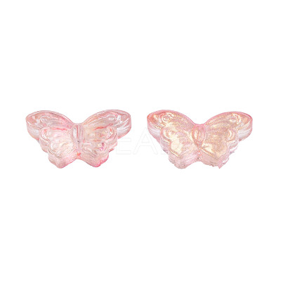 Transparent Spray Painted Glass Beads GLAA-S190-018A-A01-1