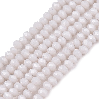 Opaque Solid Color Imitation Jade Glass Beads Strands EGLA-A044-P1mm-D19-1
